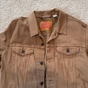 Men’s Tan / Brown Levi’s Denim Jacket Like New